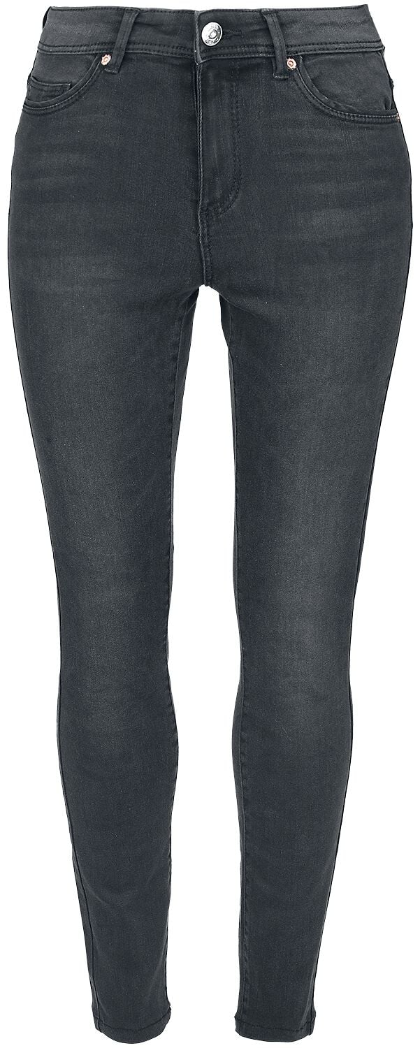 Only ONLWauw Life Mid Jeans schwarz in W30L30 von Only