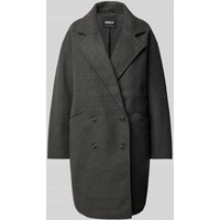 Only Oversized Mantel mit Reverskragen Modell 'BLAKE' in Anthrazit, Größe M von Only