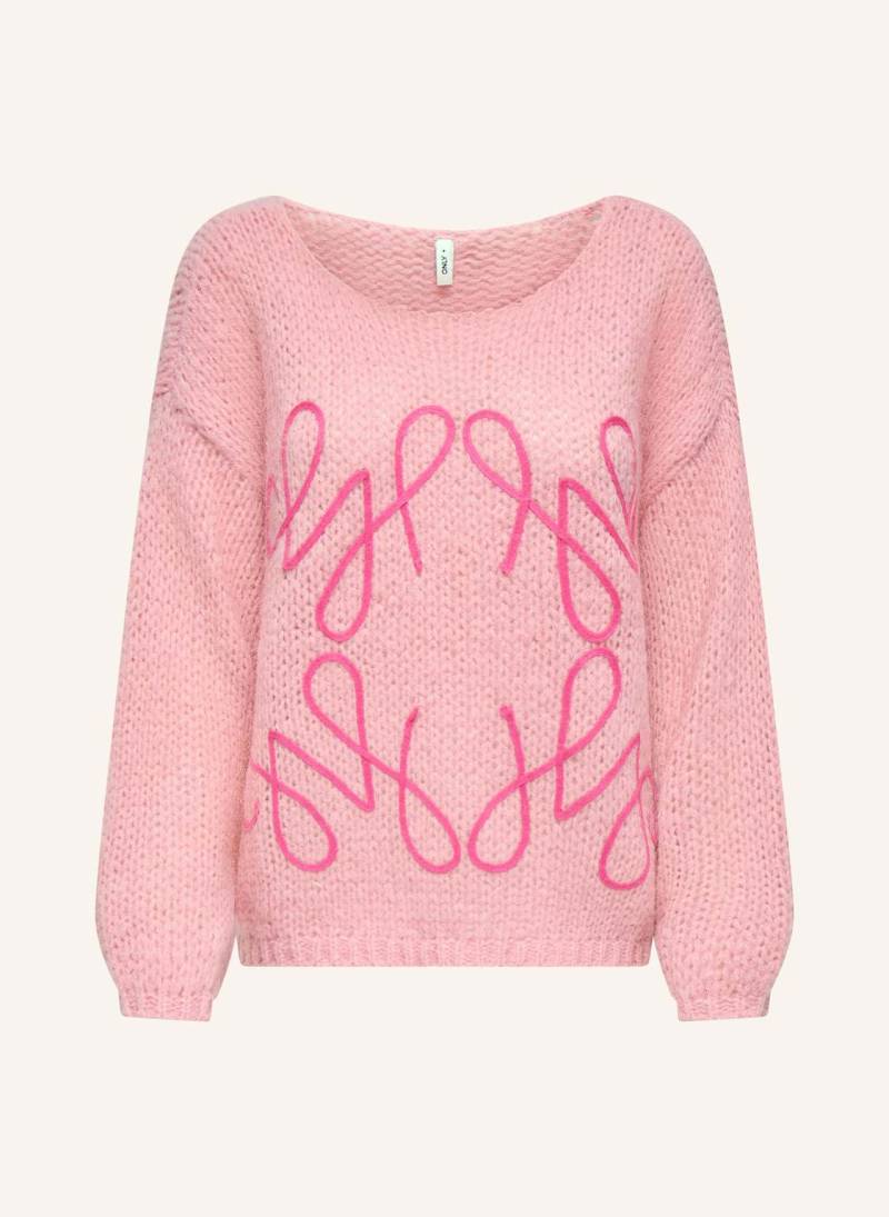 Only Pullover pink von Only