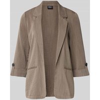 Only Regular Fit Blazer aus Viskose-Mix Modell 'MARSA' in Taupe Melange, Größe XL von Only
