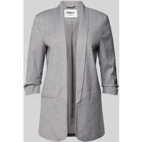 Only Regular Fit Blazer mit angedeuteten Paspeltaschen Modell 'ELLY' in Hellgrau Melange, Größe 38 Only Regular Fit Blazer mit angedeuteten Paspeltaschen Modell 'ELLY' in Hellgrau Melange, Größe 38 von Only