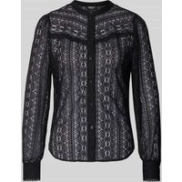 Only Regular Fit Bluse aus transparenter Spitze Modell 'REBA' in Black, Größe M Only Regular Fit Bluse aus transparenter Spitze Modell 'REBA' in Black, Größe M von Only