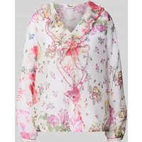 Only Regular Fit Bluse mit Volants Modell 'MILLA' in Offwhite, Größe S von Only