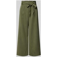 Only Regular Fit Hose mit Paperbag-Taille Modell 'MARSA' in Khaki, Größe S von Only