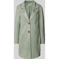 Only Regular Fit Mantel mit Zierknöpfen Modell 'DIANE' in Schilf, Größe XL von Only