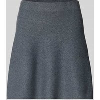 Only Regular Fit Mini-Rock mit elastischem Bund Modell 'AMA LIFE' in Mittelgrau Melange, Größe M von Only