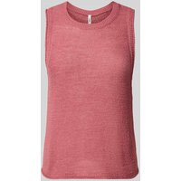 Only Regular Fit Pullunder mit Rollsaum Modell 'SUNNY' in Mauve, Größe M von Only