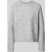 Only Regular Fit Strickpullover Modell 'CIROLA' in Hellgrau Melange, Größe L von Only