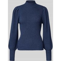 Only Regular Fit Strickpullover aus Viskose-Mix Modell 'KATIA' in Marine, Größe S von Only