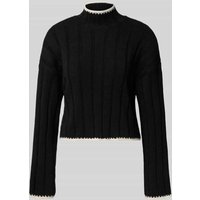 Only Regular Fit Strickpullover mit Turtleneck Modell 'CHICK' in Black, Größe L von Only