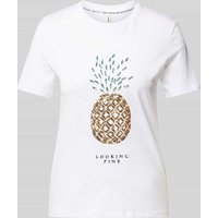 Only Regular Fit T-Shirt aus reiner Baumwolle Modell 'KITA' in Weiss, Größe L von Only