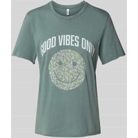 Only Regular Fit T-Shirt aus reiner Baumwolle Modell 'LISA' in Schilf, Größe M Only Regular Fit T-Shirt aus reiner Baumwolle Modell 'LISA' in Schilf, Größe M von Only