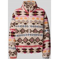 Only Regular Fit Troyer in Teddyfell-Optik Modell 'JANNE' in Offwhite, Größe L von Only