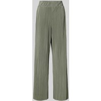 Only Regular Fit Weite Hose in Plissee-Optik Modell 'RAVENNA' in Schilf, Größe S von Only