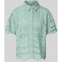 Only Relaxed Fit Bluse aus reiner Baumwolle Modell 'NEW LALISA' in Mint, Größe M von Only