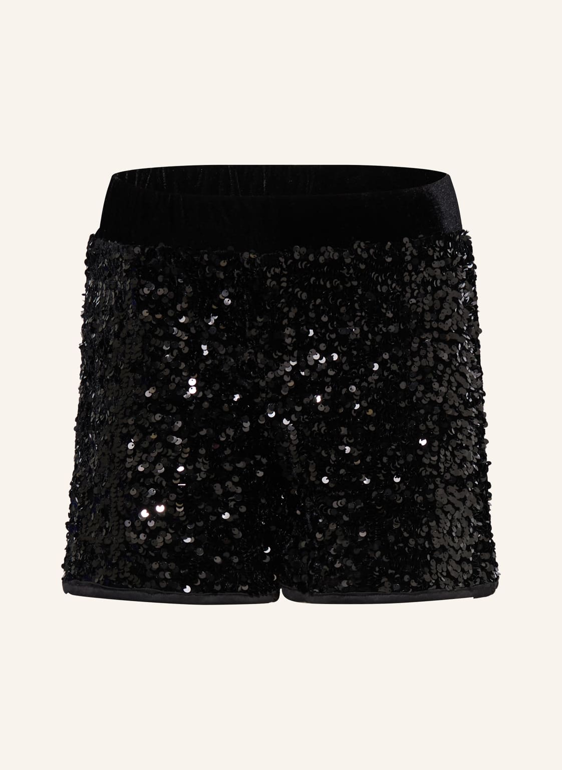 Only Shorts Mit Pailletten schwarz von Only