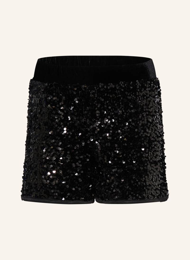 Only Shorts Mit Pailletten schwarz von Only