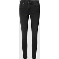 Only Skinny Fit Jeans mit Label-Patch Modell 'WAUW' in Black, Größe S/30 von Only