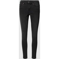 Only Skinny Fit Jeans mit Label-Patch Modell 'WAUW' in Black, Größe S/32 von Only