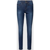 Only Skinny Fit Jeans mit Label-Patch Modell 'WAUW' in Dunkelblau, Größe M/30 von Only