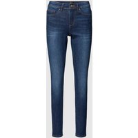 Only Skinny Fit Jeans mit Label-Patch Modell 'WAUW' in Dunkelblau, Größe S/30 von Only