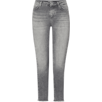 Only Skinny Fit Jeans mit Label-Patch in Mittelgrau Melange, Größe M/30 von Only