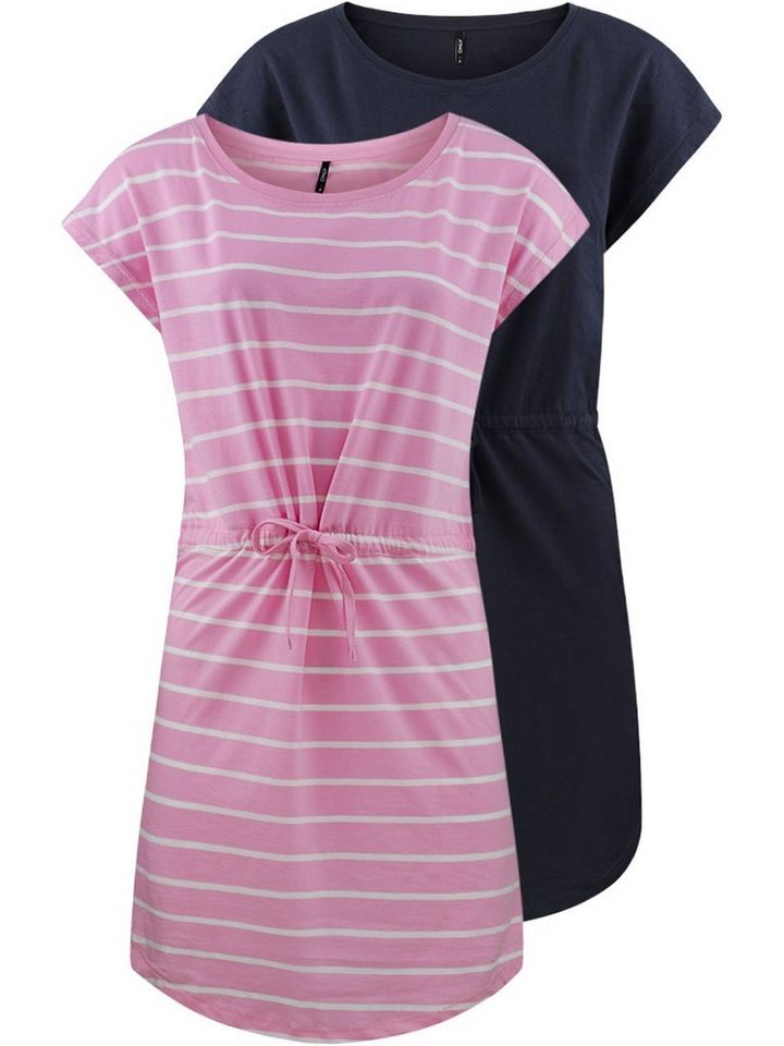 ONLY Sommerkleid Damen Mini Kleid onlMAY S/S Dress A-Linie aus 100% Baumwolle von ONLY