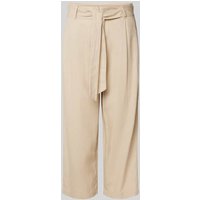 Only Stoffhose mit Taillengürtel Modell 'CARO' in Sand, Größe XL von Only