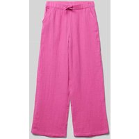 Only Stoffhose mit elastischem Bund Modell 'THYRA' in Fuchsia, Größe 140 von Only