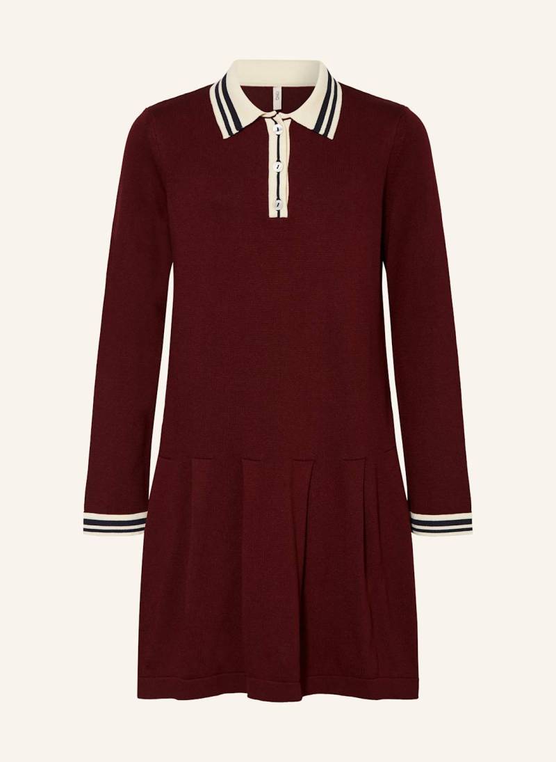 Only Strick-Polokleid rot von Only