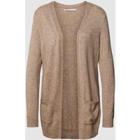 Only Strickjacke in unifarbenem Design Modell 'LESLY' in Beige Melange, Größe XS von Only