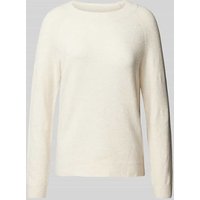 Only Strickpullover mit Rundhalsausschnitt Modell 'RICA' in Offwhite, Größe M von Only