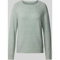 Only Strickpullover mit Rundhalsausschnitt Modell 'RICA' in Schilf, Größe S von Only