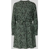 Only Tailliertes Blusenkleid mit Allover-Muster Modell 'CORY' in Dunkelgruen, Größe L Only Tailliertes Blusenkleid mit Allover-Muster Modell 'CORY' in Dunkelgruen, Größe L von Only