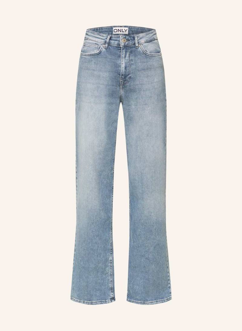Only Wide Leg Jeans Madison blau von Only