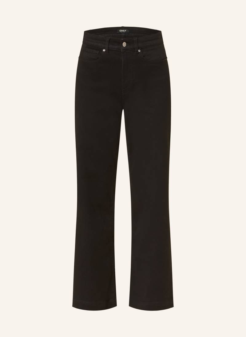 Only Wide Leg Jeans schwarz von Only