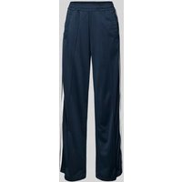 Only Wide Leg Sweatpants mit Kontraststreifen Modell 'SPORTS' in Marine, Größe XL von Only