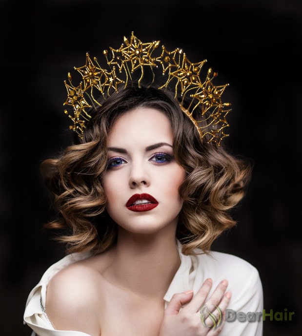 Gold Crystal Star Crown Braut Kopfschmuck Tiara Gold Crystal Star Crown Braut Kopfschmuck Tiara von OnlyForYouDesign