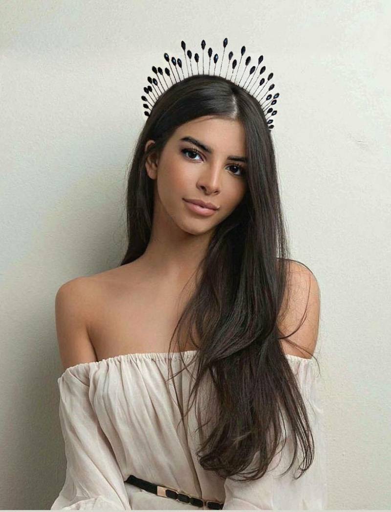 Kristall Krone, Schwarze Hochzeitskrone, Schwarze Braut Kopfschmuck, Heiligenschein Tiara, Gothic Krone, Kristall Krone, Schwarzer Schwan Kristall Krone, Schwarze Hochzeitskrone, Schwarze Braut Kopfschmuck, Heiligenschein Tiara, Gothic Krone, Kristall Krone, Schwarzer Schwan von OnlyForYouDesign