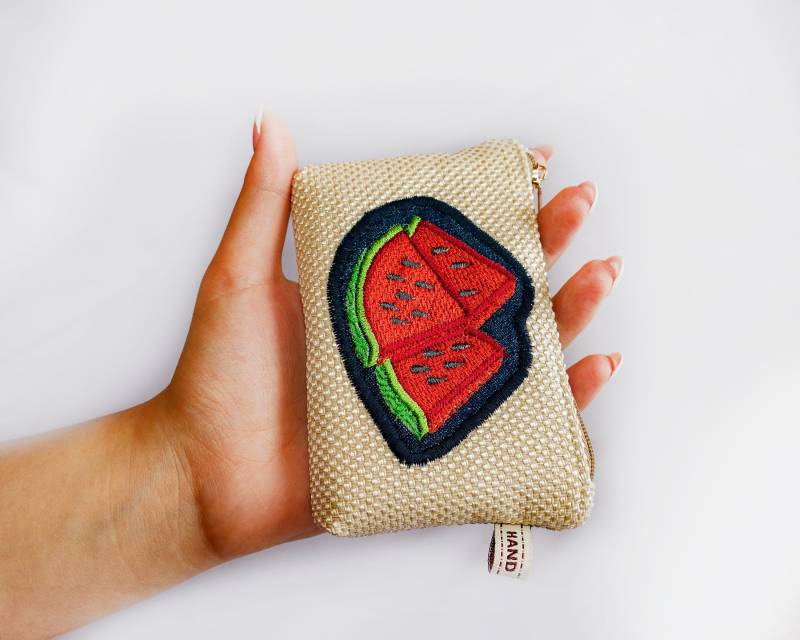 Kleine Reißverschlusstasche, Wassermelonen Geldbörse, Mini Geldbörse von OnlyOneExclusive