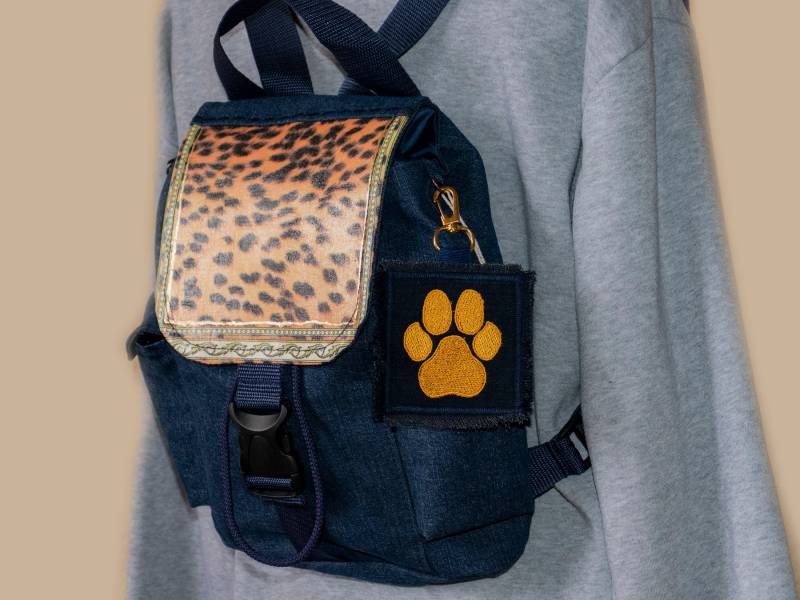 Kleine Rucksack Geldbörse, Designer Drawstring von OnlyOneExclusive