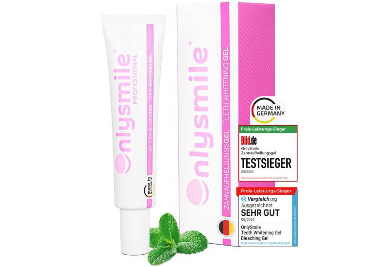 OnlySmile Zahnbleaching-Gel Zahnaufhellung Gel - Testsieger - Teeth Whitening Gel für Weiße Zähne, Zahnaufhellung, Bleaching Gel, Aufhellen, Weiße Zähne OnlySmile Zahnbleaching-Gel Zahnaufhellung Gel - Testsieger - Teeth Whitening Gel für Weiße Zähne, Zahnaufhellung, Bleaching Gel, Aufhellen, Weiße Zähne von OnlySmile