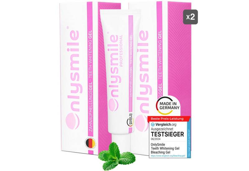 OnlySmile Zahnbleaching-Gel Zahnaufhellung Gel - Testsieger - Teeth Whitening Gel für Weiße Zähne, Zahnaufhellung, Bleaching Gel, Aufhellen, Weiße Zähne OnlySmile Zahnbleaching-Gel Zahnaufhellung Gel - Testsieger - Teeth Whitening Gel für Weiße Zähne, Zahnaufhellung, Bleaching Gel, Aufhellen, Weiße Zähne von OnlySmile