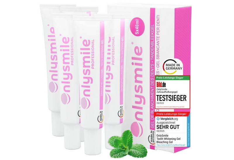 OnlySmile Zahnbleaching-Gel Zahnaufhellung Gel - Testsieger - Teeth Whitening Gel für Weiße Zähne, Zahnaufhellung, Bleaching Gel, Aufhellen, Weiße Zähne OnlySmile Zahnbleaching-Gel Zahnaufhellung Gel - Testsieger - Teeth Whitening Gel für Weiße Zähne, Zahnaufhellung, Bleaching Gel, Aufhellen, Weiße Zähne von OnlySmile