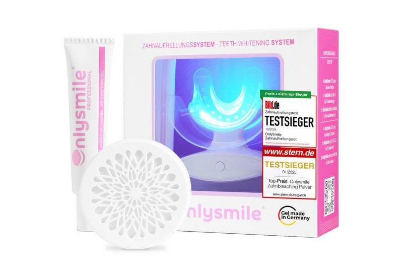 OnlySmile Zahnbleaching-Kit Always White Bundle – Zahnbleaching Set mit Refill-Gel und Zahnpulver, Enthält 1xSet + 1xGel + 1xZahnpulver von OnlySmile