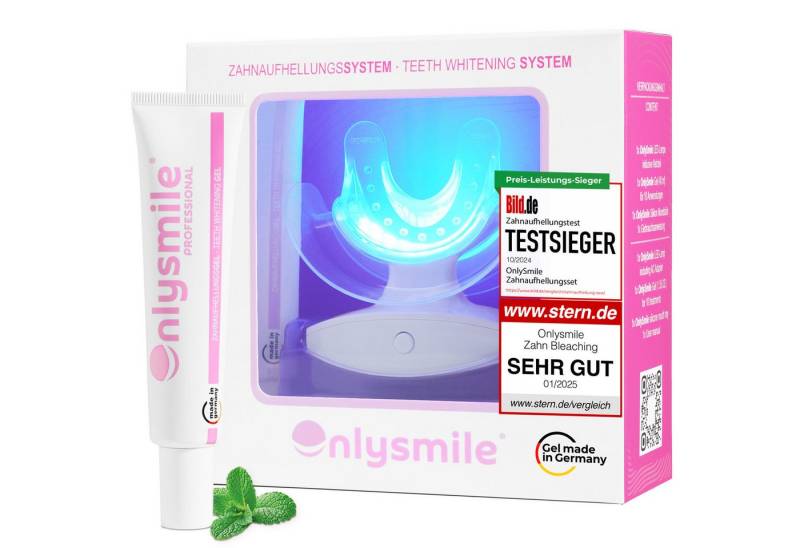 OnlySmile Zahnbleaching-Kit Whiten & Refill Bundle – Zahnbleaching Set mit Nachfüllgel, Enthält 1xSet + 1xRefill-Gel von OnlySmile