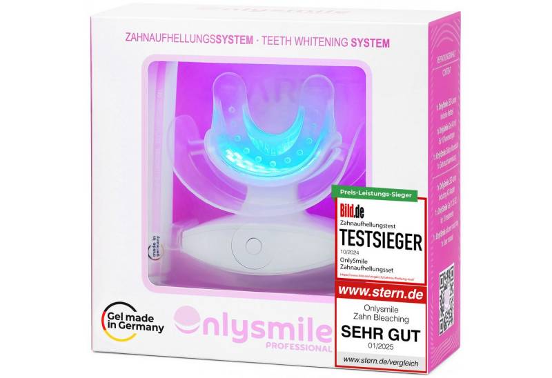 OnlySmile Zahnbleaching-Kit Zahnaufhellung Set - Testsieger - Teeth Whitening Kit für Weiße Zähne, Zahnaufhellung, Bleaching Set, Aufhellen, ideal für Zuhause OnlySmile Zahnbleaching-Kit Zahnaufhellung Set - Testsieger - Teeth Whitening Kit für Weiße Zähne, Zahnaufhellung, Bleaching Set, Aufhellen, ideal für Zuhause von OnlySmile