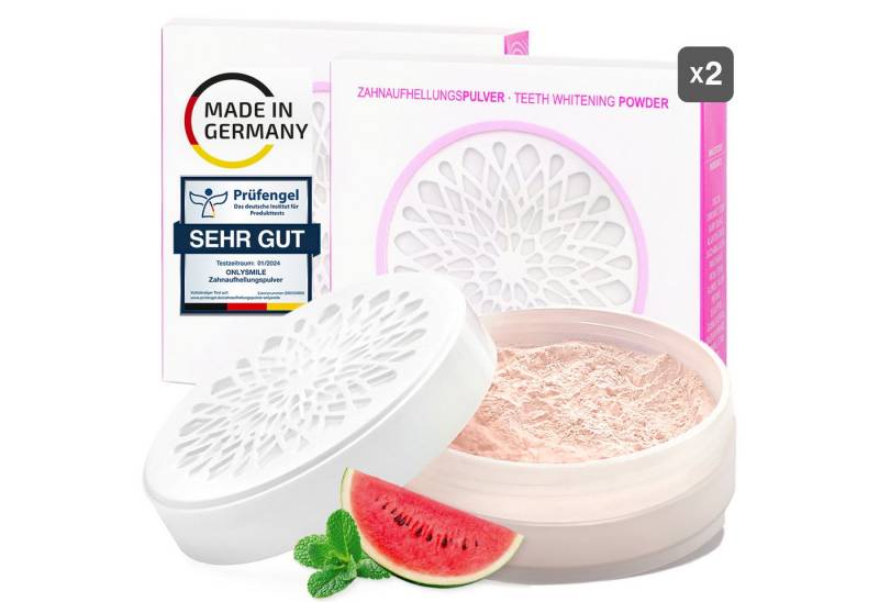 OnlySmile Zahnbleaching-Pulver Zahnaufhellung Pulver - Testsieger - Teeth Whitening Powder, Zahnaufhellung, Bleaching Powder, Aufhellen, weiße Zähne OnlySmile Zahnbleaching-Pulver Zahnaufhellung Pulver - Testsieger - Teeth Whitening Powder, Zahnaufhellung, Bleaching Powder, Aufhellen, weiße Zähne von OnlySmile