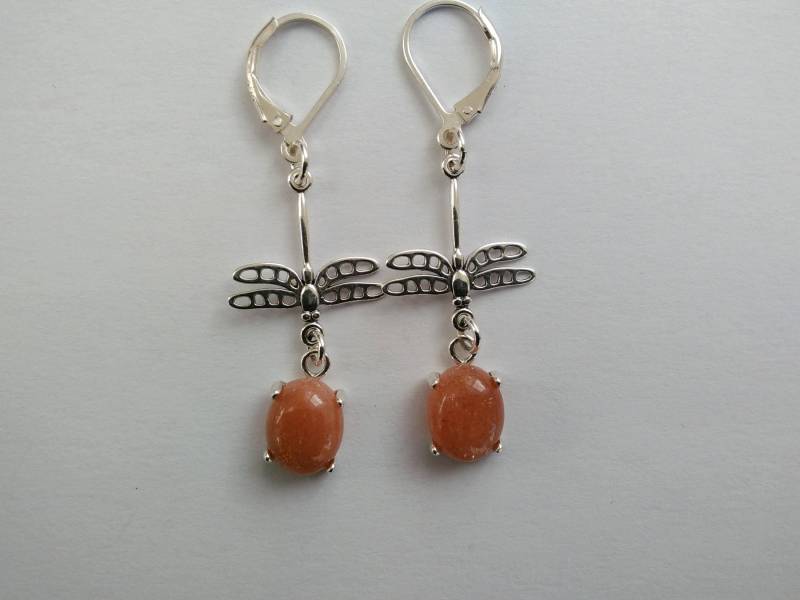 Sonnenstein Libelle Ohrringe/Multicolor Schmuck/Damen Schmuck/Frühling Mode/Fun Schmuck von OnlyStoneJewelry