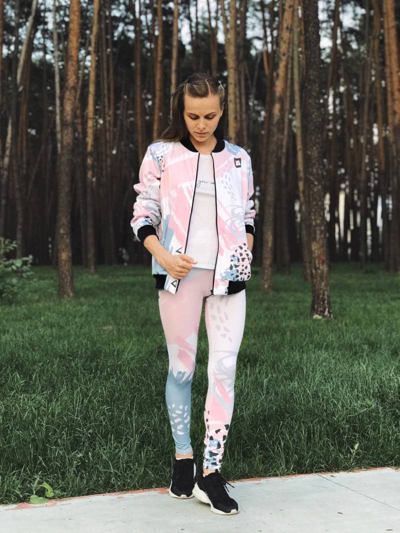 Yogakleidung Mit Abstraktem Druck, Yogakleidung, Yogaleggings, Bedruckte Leggings, Yogahose Von Onme von OnmeClothing